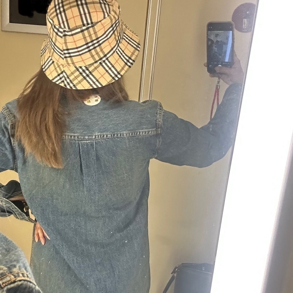 HELMUT LANG Women’s Painted Long Sleeves Denim Shirt Jacket BNWT - Picture 15 of 16